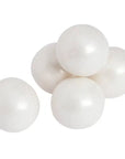 Shimmer Pearl White 1-Inch Gumballs: 12LB Case