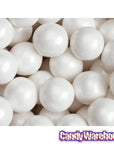 Shimmer Pearl White 1-Inch Gumballs: 12LB Case
