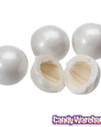 Shimmer Pearl White 1-Inch Gumballs: 12LB Case
