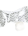 Silver Chevron Stripe Wrapped Buttermint Creams: 108-Piece Bag