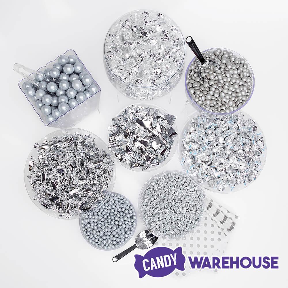 Silver Premium Candy Buffet Kit: 25 to 50 Guests - Candy Warehouse