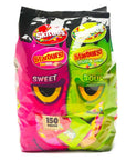 Skittles and Starburst Candy Fun Size Packs Sweet and Sour Assortment: 150-Piece Bag