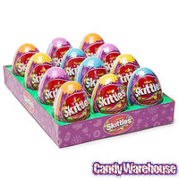 Skittles Candy Filled Plastic Easter Eggs: 12-Piece Display - Candy Warehouse