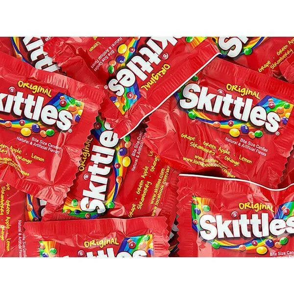 Skittles Candy Fun Size Packs 22LB Case Candy Warehouse