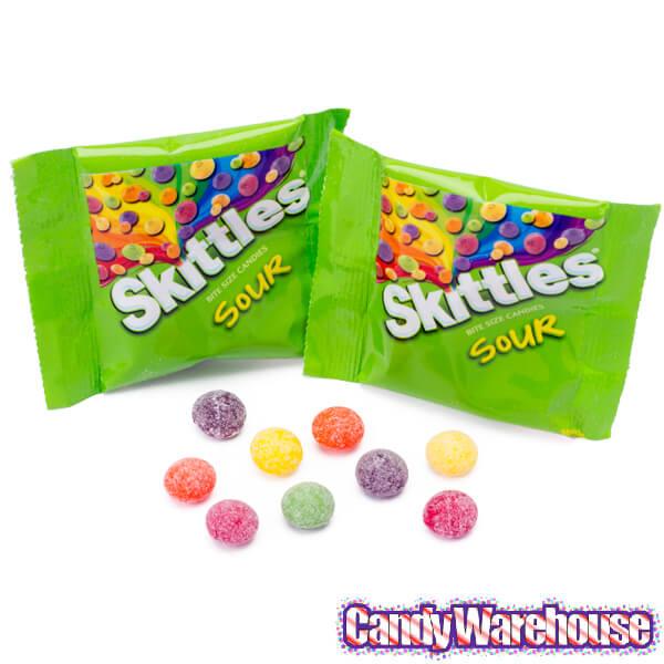 Skittles Candy Fun Size Packs - Sour: 16-Piece Bag - Candy Warehouse