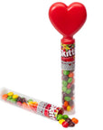 Skittles Candy Valentine Heart Toppers: 12-Piece Display