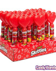 Skittles Candy Valentine Heart Toppers: 12-Piece Display