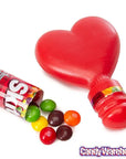 Skittles Candy Valentine Heart Toppers: 12-Piece Display