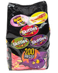 Skittles - Starburst - Hubba Bubba Snack Size Packs Assortment: 200-Piece Bag