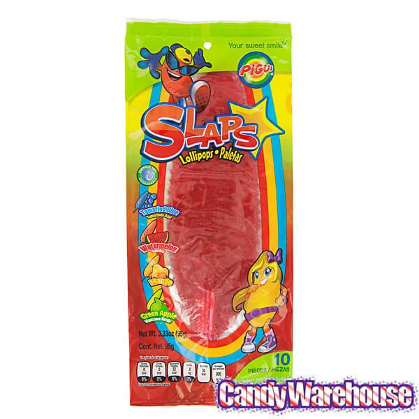 Slaps Lollipops - Tropical: 10-Piece Bag - Candy Warehouse