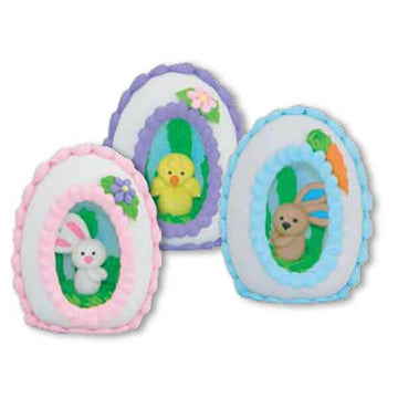 Small Upright 3.7-Ounce Sugar Eggs: 3-Piece Set - Candy Warehouse