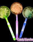 Snap-n-Glow Lollipop with Popping Powder Candy Packs: 18-Piece Display