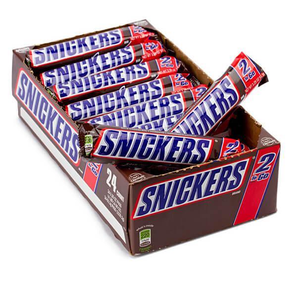 Snickers 2 To Go King Size Candy Bars 24Piece Box Candy Warehouse