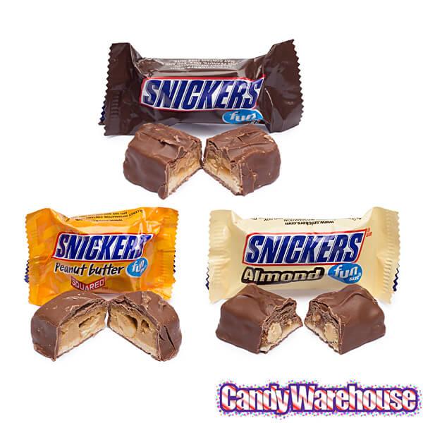 Snickers Fun Size Candy Bars Assortment: 45-Piece Bag - Candy Warehouse