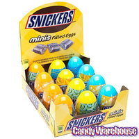 Snickers Minis Candy Filled Plastic Easter Eggs: 12-Piece Display - Candy Warehouse