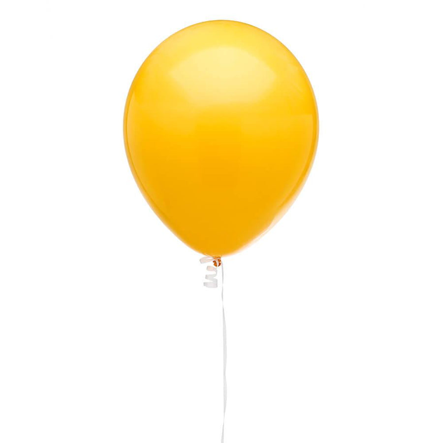 Solid Color 16-Inch Fashion Balloons - Goldenrod: 5-Piece Set - Candy Warehouse