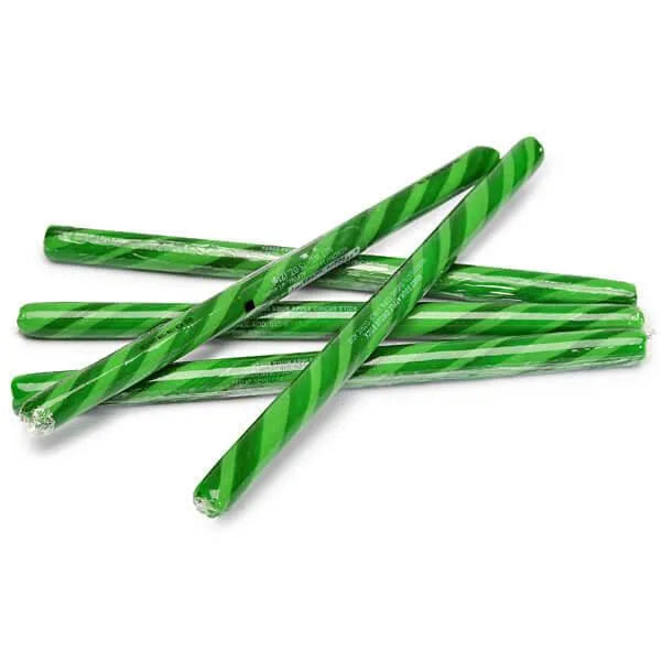 Sour Apple Hard Candy Sticks 100Piece Box Candy Warehouse