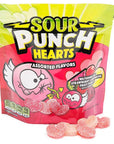 Sour Punch Chewy Candy Hearts: 9-Ounce Bag