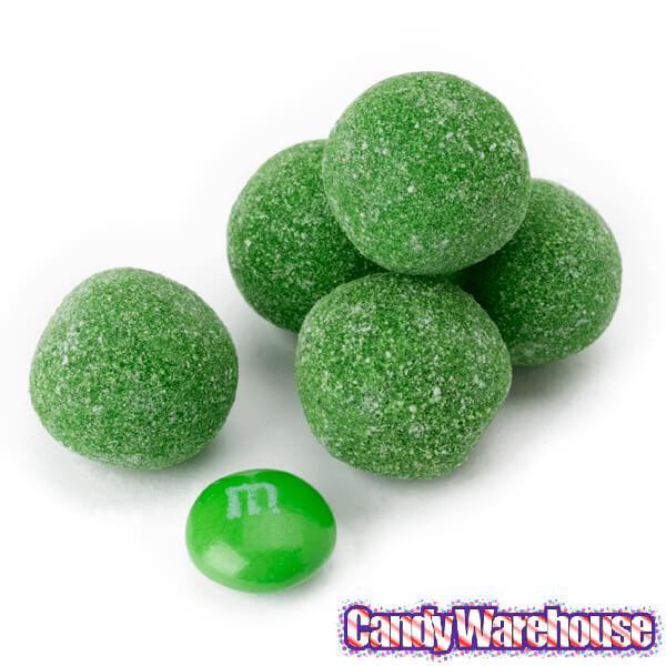 Sour Spanks Chewy Candy Balls - Green Apple: 5LB Bag - Candy Warehouse