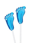 Sparkle Candy Baby Feet Lollipops - Blue: 100-Piece Bag