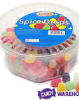 Spice Drops Mini Gumdrops Candy: 24-Ounce Tub