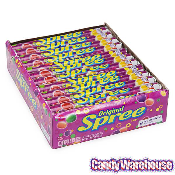Spree Candy Rolls: 36-Piece Box - Candy Warehouse