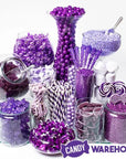 Purple Petite Swirl Lollipops - Grape: 24-Piece Bag