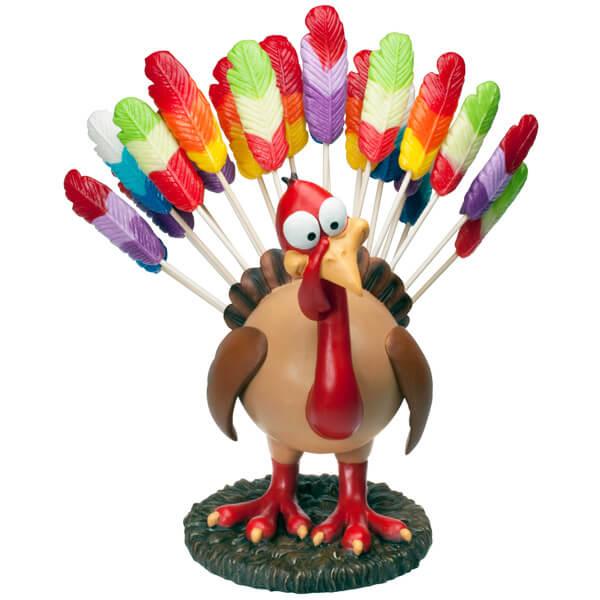 Squire Boone Giant Turkey with 96 Lollipop Feathers - Candy Warehouse