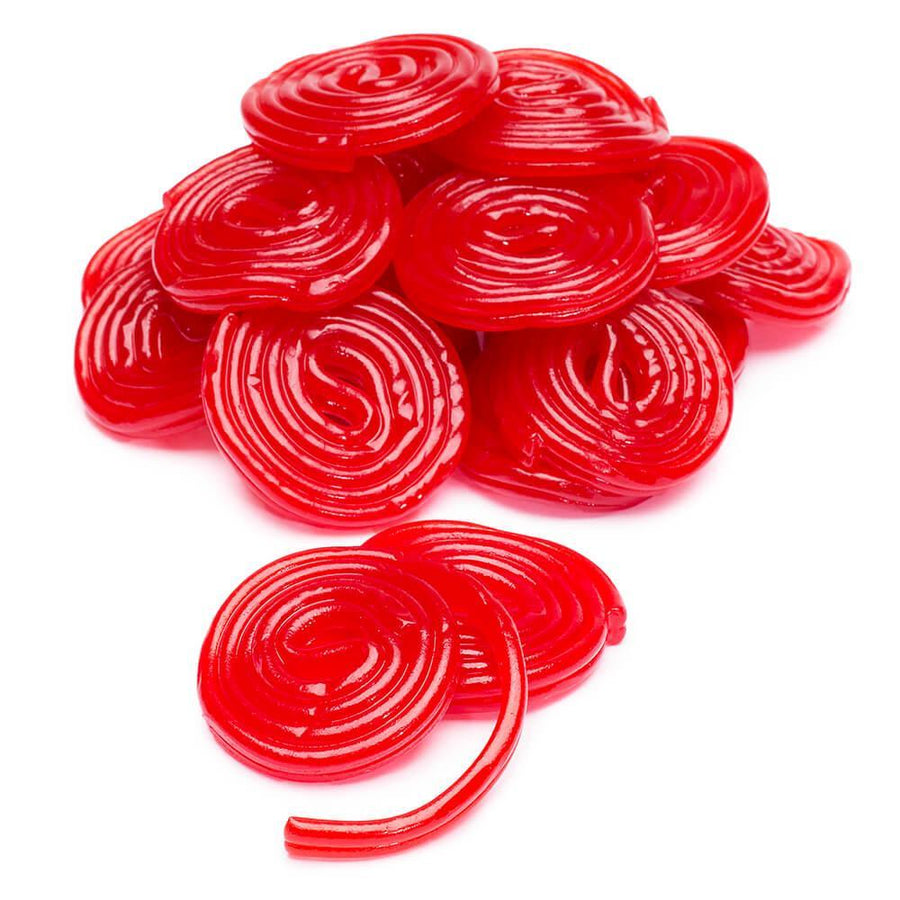 Strawberry Red Licorice Wheels: 2KG Bag - Candy Warehouse