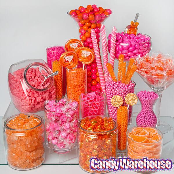 Sugar Candy Beads - Orange: 2LB Bag - Candy Warehouse