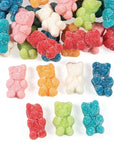 Sugar Coated Assorted Flavors Gummy Teddy Bear Candy: 1LB Bag