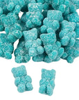 Sugar Coated Blueberry Gummy Teddy Bear Candy: 1LB Bag - Candy Warehouse