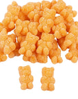Sugar Coated Tangerine Gummy Teddy Bear Candy: 1LB Bag