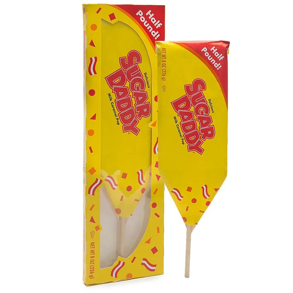 Sugar Daddy Giant Half-Pound Caramel Pop – Candy Warehouse