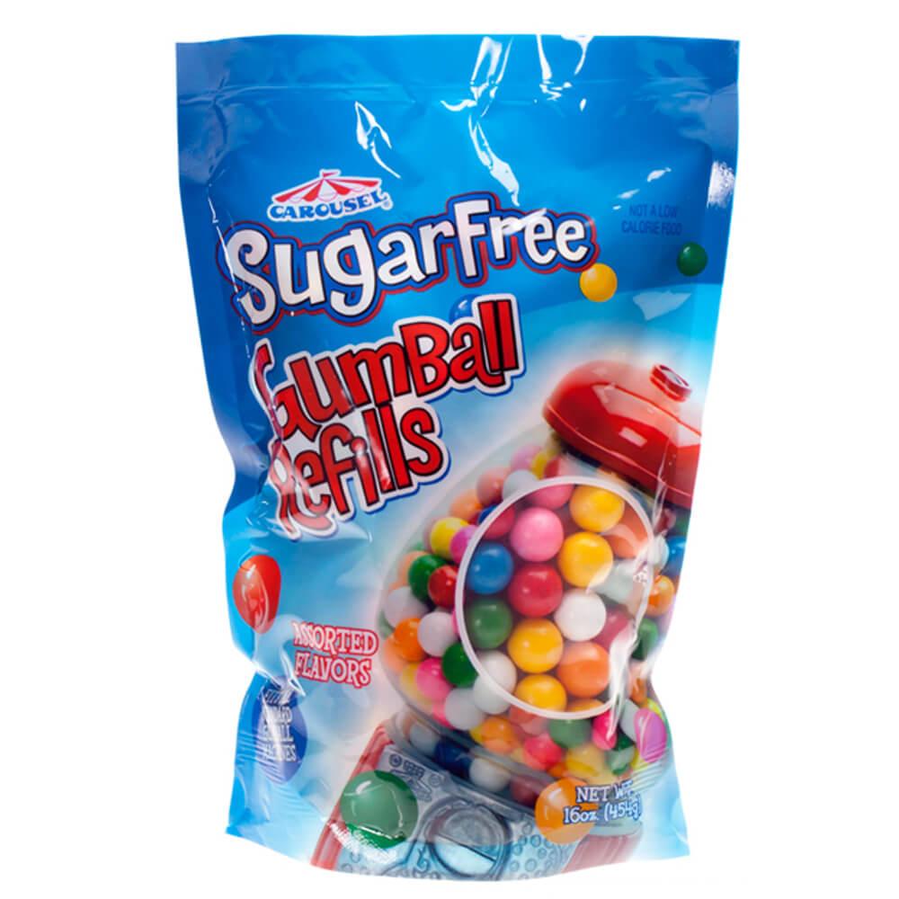Sugar Free 1/2-Inch Gumballs: 1LB Bag - Candy Warehouse