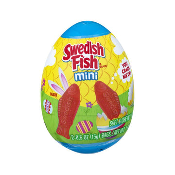 Swedish Fish Minis 1-Ounce Plastic Easter Eggs: 12-Piece Box - Candy Warehouse
