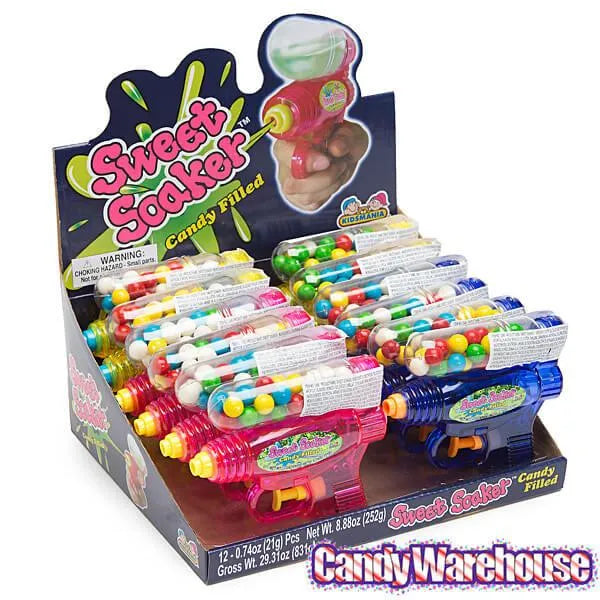 CANDY様(12/1) Sweet Soaker Candy Filled Squirt Guns: 12-Piece Box – Candy