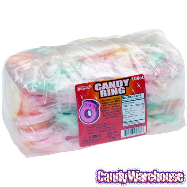 Sweet Tart Candy Rings: 100-Piece Bag - Candy Warehouse