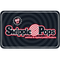 Swipple Pops Petite Swirl Ripple Lollipops - Black Cherry: 60-Piece Tub - Candy Warehouse