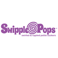 Swipple Pops Petite Swirl Ripple Lollipops - Black Cherry: 60-Piece Tub - Candy Warehouse