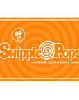 Swipple Pops Petite Swirl Ripple Lollipops - Orange: 60-Piece Tub