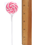 Swipple Pops Petite Swirl Ripple Lollipops - Pink Strawberry: 60-Piece Tub
