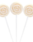 Swipple Pops Petite Swirl Ripple Lollipops - White Pineapple: 60-Piece Tub