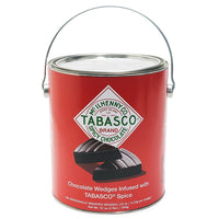 Tabasco Spicy Dark Chocolate Wedges: 144-Piece Paint Can - Candy Warehouse