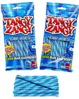 Tangy Zangy Twist Sticks Candy Packs - Sour Blue Raspberry: 12-Piece Box