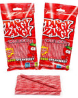Tangy Zangy Twist Sticks Candy Packs - Sour Strawberry: 12-Piece Box
