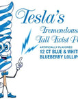 Tesla's Tremendously Tall 3-Ounce Twist Pops - Blueberry: 12-Piece Box
