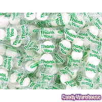 Thank You Chocolate Mints Packets - White: 1000-Piece Case - Candy Warehouse