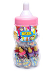 The BaBa Candy Filled Baby Bottles Jumbo Container - Pink