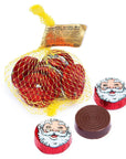 Thompson Foiled Crispy Milk Chocolate Santa Faces 1.5-Ounce Mesh Bags: 30-Piece Tub